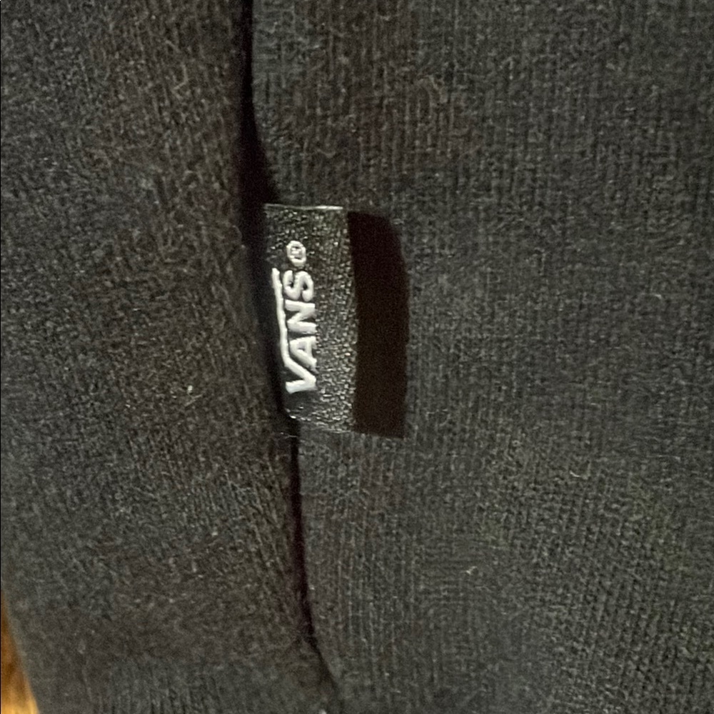Vans Black Hoodie with Checkerboard Design - Picture 5 of 5
